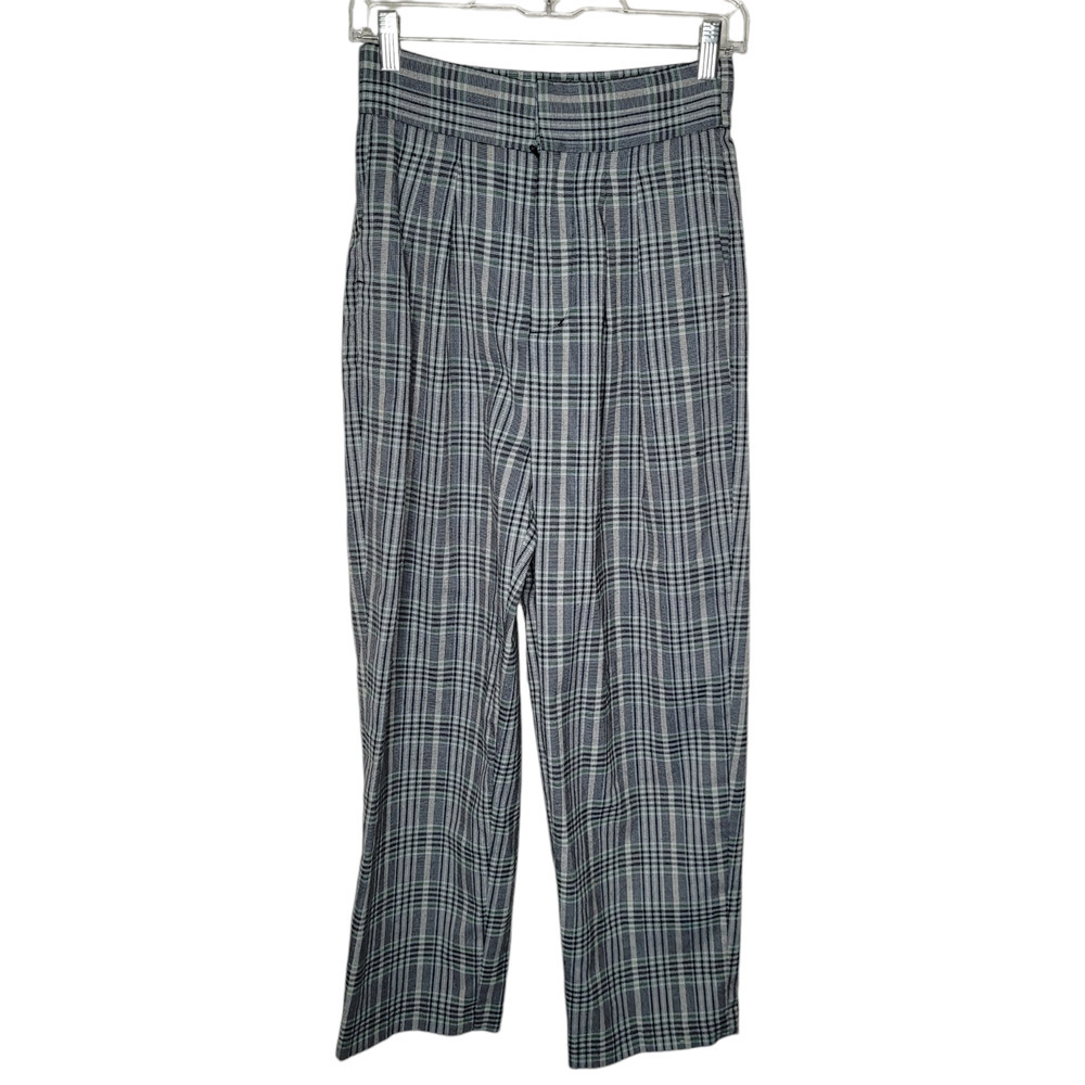Urban Outfitters Womens Sm trousers Pants Straight Houndstooth plaid gray